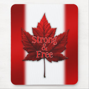 Alfombrilla para ratón de Canadá Roja Hoja de Arce