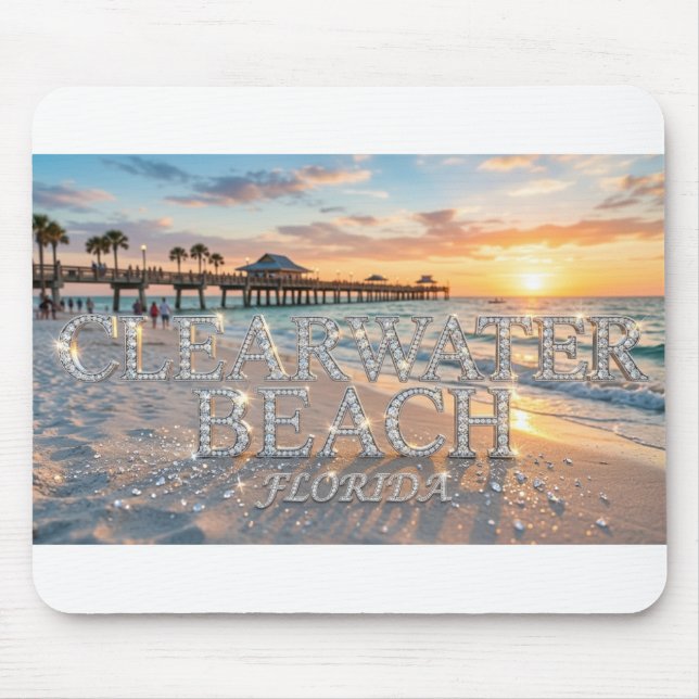 Alfombrilla para ratón de Clearwater Beach Florida (Frente)