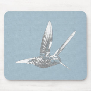 Alfombrilla para ratón de Colibrí Gris