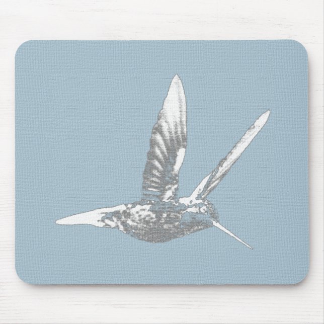 Alfombrilla para ratón de Colibrí Gris (Frente)