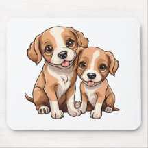 Alfombrilla para ratón de DOS CACHORROS