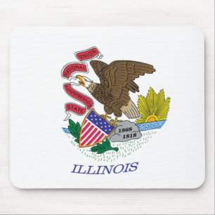 Alfombrilla para ratón de la bandera de Illinois