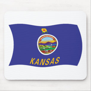 Alfombrilla para ratón de la bandera de Kansas