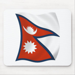 Alfombrilla para ratón de la bandera de Nepal