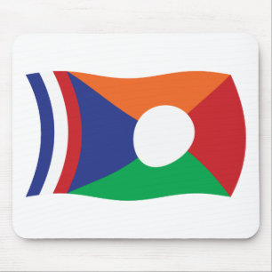Alfombrilla para ratón de la bandera de Reunión
