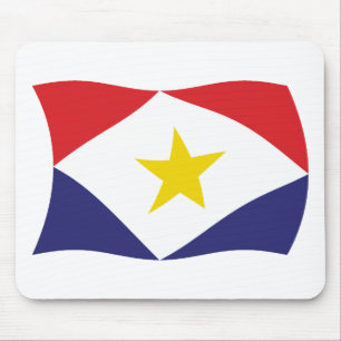 Alfombrilla para ratón de la bandera de Saba