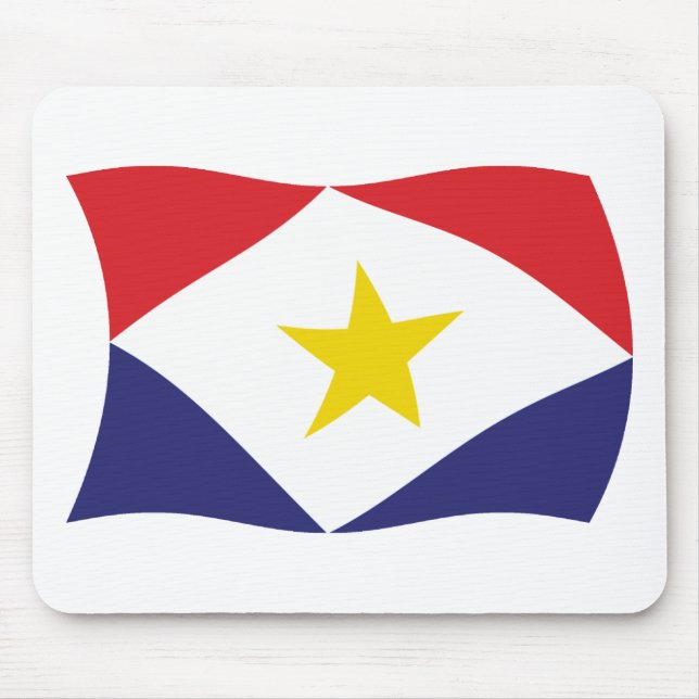 Alfombrilla para ratón de la bandera de Saba (Frente)