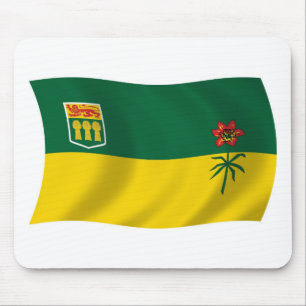 Alfombrilla para ratón de la bandera de Saskatchew