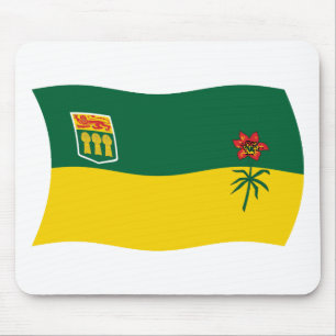 Alfombrilla para ratón de la bandera de Saskatchew