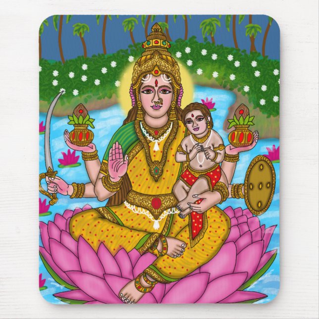 Alfombrilla para ratón de Mahalakshmi (Frente)