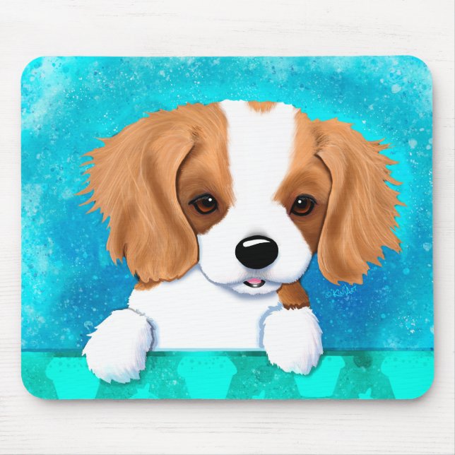 Alfombrilla para ratón de perro Cavalier King Char (Frente)