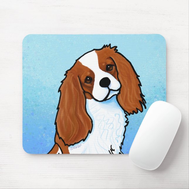 Alfombrilla para ratón de perro Cavalier King Char (Con ratón)