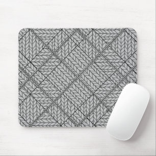 Alfombrilla para ratón de punto argyle gris