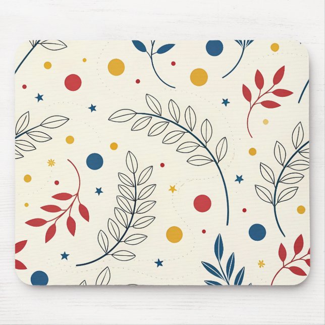 Alfombrilla para ratón diseño floral (Frente)