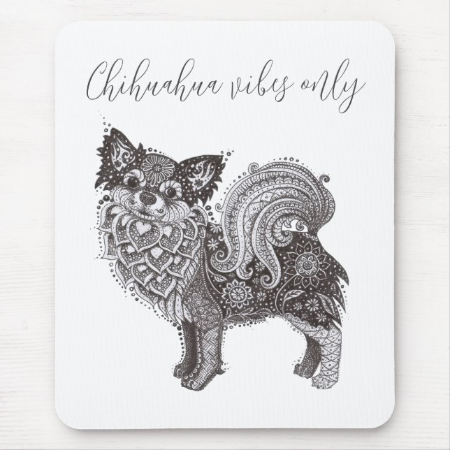 Alfombrilla para ratón Vibraciones de Chihuahua (Frente)