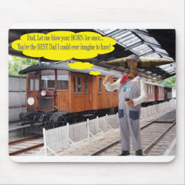 Alfombrillas de ratón. Feliz día del padre. vaca/c