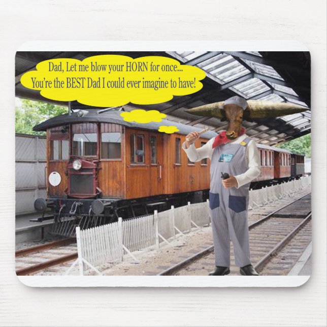 Alfombrillas de ratón. Feliz día del padre. vaca/c (Frente)