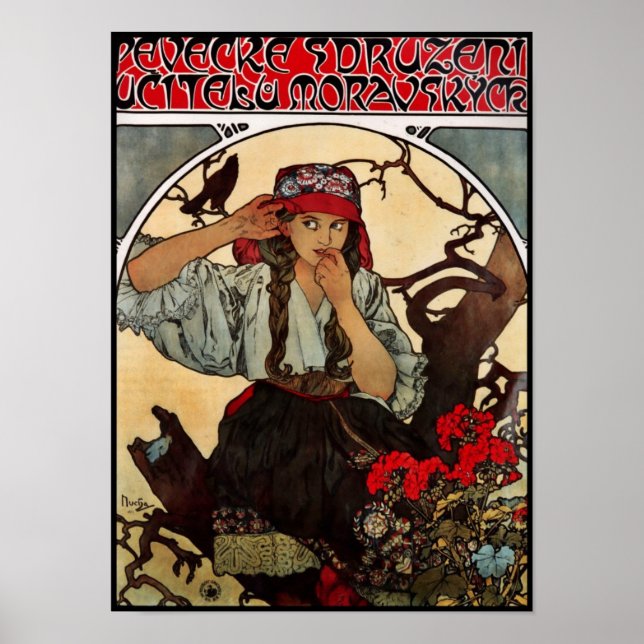 Alfons Mucha Maestros Moravianos, poster de Arte V (Frente)