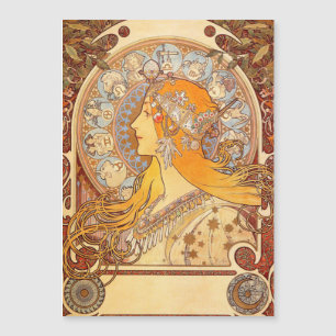 Alfonse Mucha Zodiac Art Nouveau Mujer