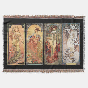 Alfonso Mucha cuatro mantas de las estaciones