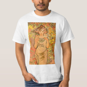 Alfonso Mucha la camiseta color de rosa
