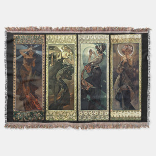 Alfonso Mucha la luna y las mantas de las