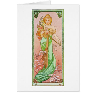 Alfonso Mucha las estaciones: Primavera Printemps