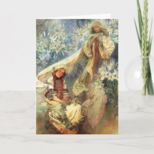 Alfonso Mucha Madonna de la tarjeta de