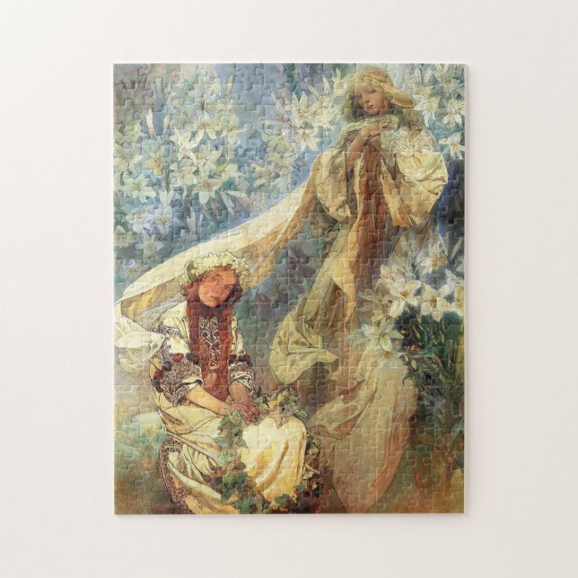 Alfonso Mucha Madonna del rompecabezas de los (Vertical)