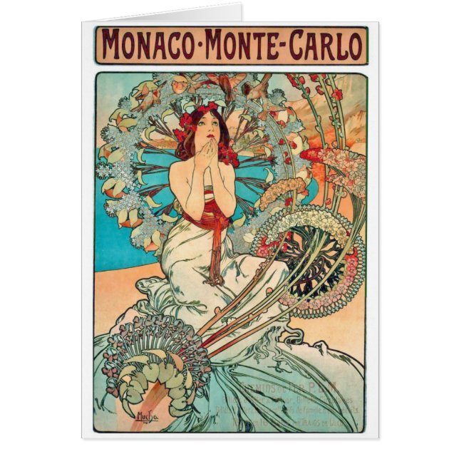 Alfonso Mucha Mónaco, Monte Carlo, 1897 (Frente)