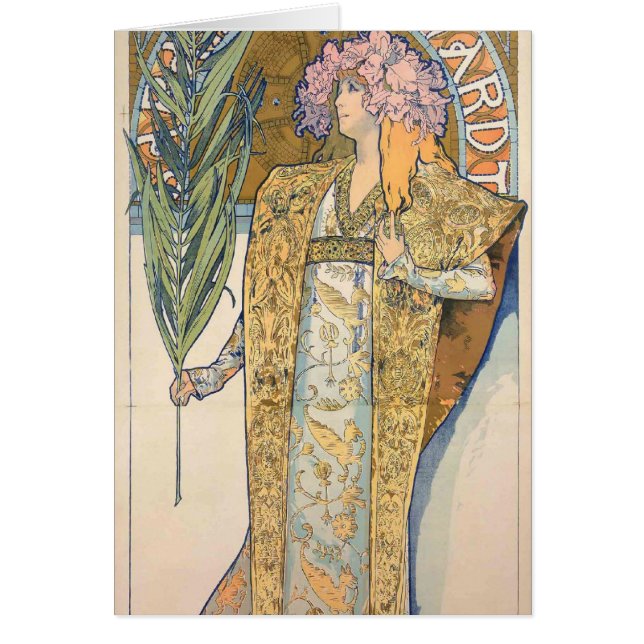 Alfonso Mucha - pintura de Sarah Bernhard (Frente)