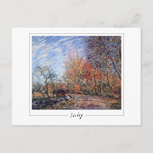 Alfred Sisley #372 - postal Bella Artes (Anverso)