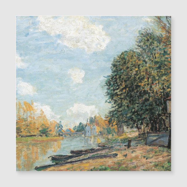 Alfred Sisley Moret: Las orillas del río Loing (Anverso)