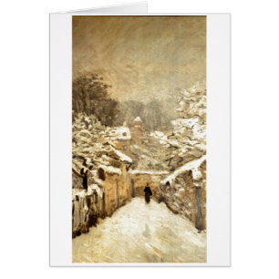 Alfred Sisley - Neve em Louveciennes - Lienzo de a