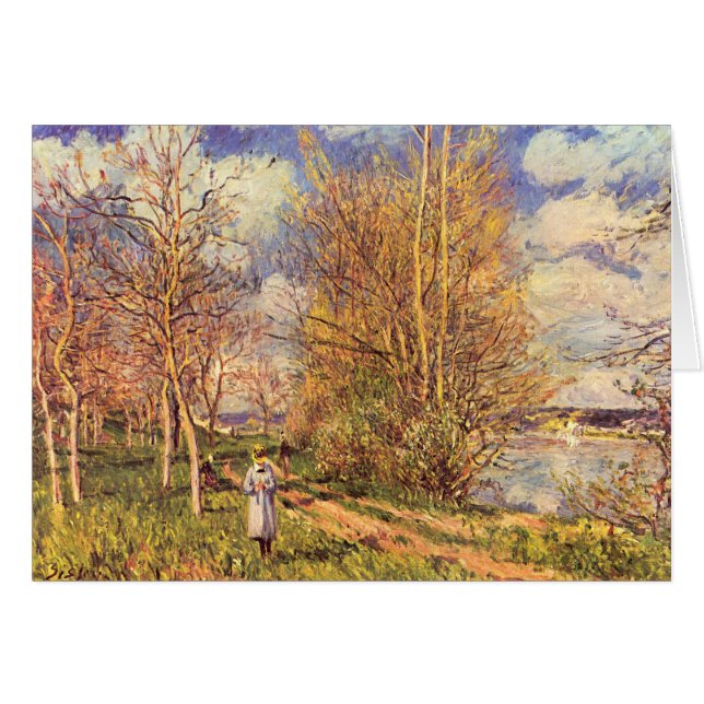 Alfred Sisley, pequeñas praderas en primavera (Anverso (Horizontal))