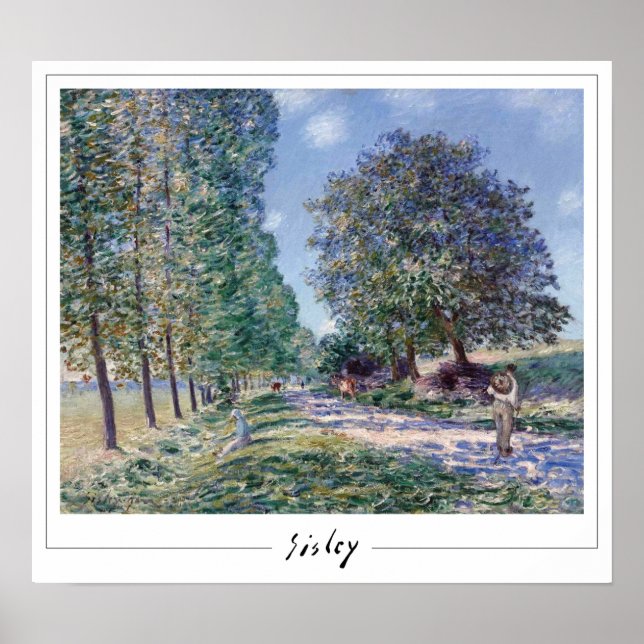 Alfred Sisley Zedign Poster de arte #152 (Frente)