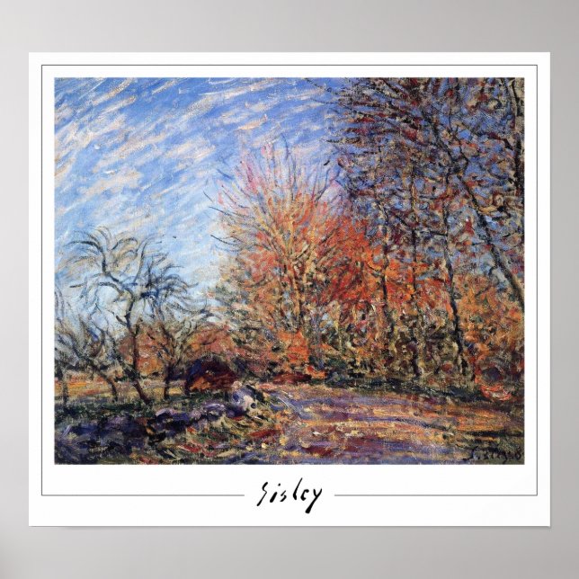 Alfred Sisley Zedign Poster de arte #372 (Frente)