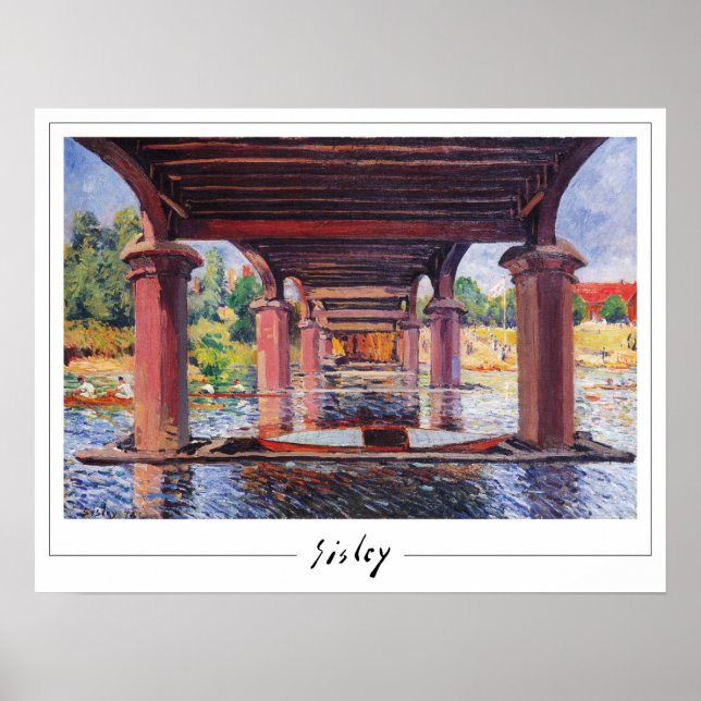 Alfred Sisley Zedign Poster de arte #83 (Frente)