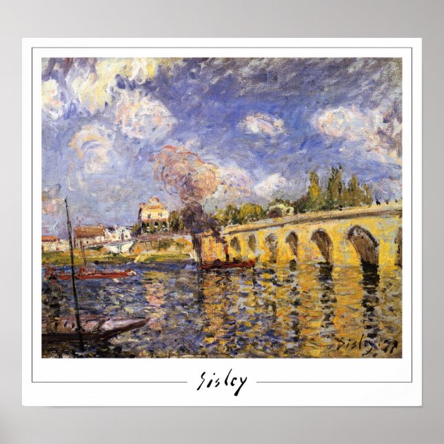Alfred Sisley Zedign Poster de arte #90 (Frente)