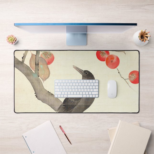 Alfrombrillas De Escritorio 柿 に 烏, 抱 一 Persimmon y Crow, Hōitsu (Oficina 1)