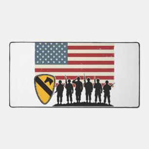 Alfrombrillas De Escritorio 1ª División de Caballería Fort Hood Camiseta Milit