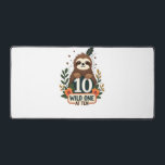 Alfrombrillas De Escritorio 10th Birthday Sloth Vintage Wild One Shirt<br><div class="desc">10th Birthday Sloth Vintage Wild One Shirt</div>
