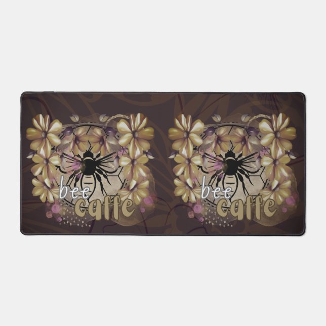 Alfrombrillas De Escritorio Abeja, café (Anverso)