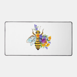 Alfrombrillas De Escritorio Abeja de flor con plantas silvestres