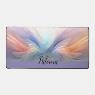 Alfrombrillas De Escritorio Abrazo del alba: pluma de pastel radiante