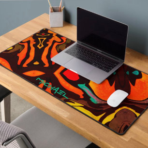 Alfrombrillas De Escritorio Abstract Gamer Fun Multicolored Modern Desk Mat
