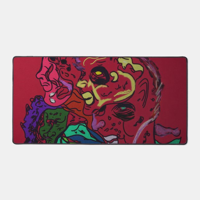 Alfrombrillas De Escritorio Abstract Moon Galaxy Art Deskmat (Anverso)