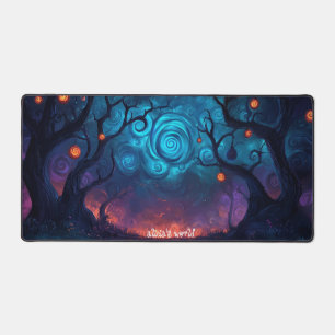 Alfrombrillas De Escritorio Acogedor pueblo de Fantasy rodeado de bosques de p