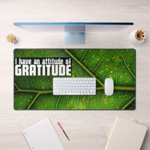 Alfrombrillas De Escritorio "Actitud de gratitud" Motivación Afirmación