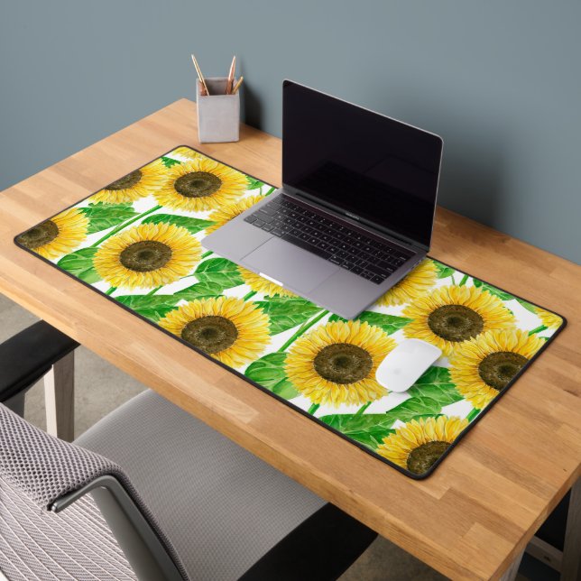 Alfrombrillas De Escritorio acuarela de girasoles (Oficina 2)